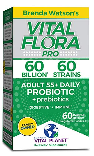 Vital Planet - Vital Flora 60/60 Probiotic Adult 55+ 60 Capsule