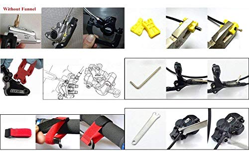 CYCEARTH Bicycle Brake Bleed Kit for Shimano TEKTRO MAGURA Zoom Bike Mineral Oil Hydraulic Disc Professional Tool Set (Kit B) by CYCEARTH - Used condition - Image 3