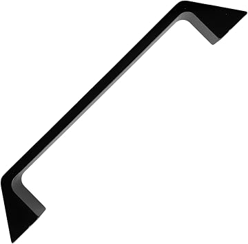 Mutfak ve Banyo Dolabı Kapakları ve Çekmeceler için Metal Kulp Paslanmaz Alüminyum Mobilya Dolap Kulbu 128mm Mat Siyah 2 Adet