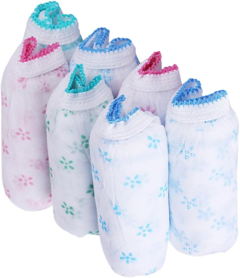 7pcs Disposable Maternity Underwear for Postpartum Non-woven Briefs for Pregnant Women Mixed Colors Breathable and Lightweight Design