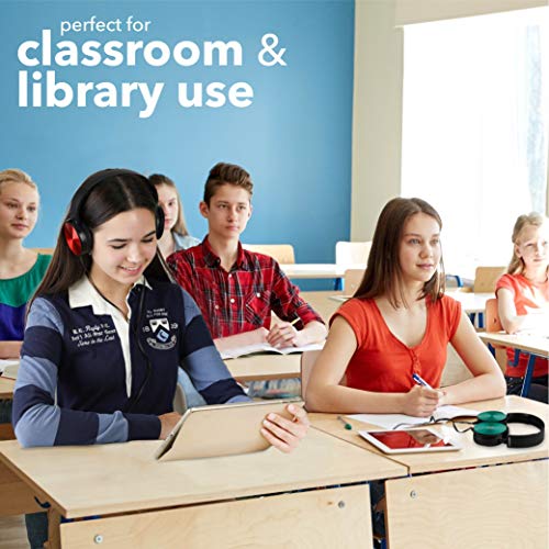 Kids Headphones Bulk 5 Pack, Student On Ear Color Varieties, Comfy Swivel Earphones for Classroom, Library, School, Airplane, for Online Learning and Travel, Noise Stereo Sound 3.5mm Jack (Colorful) by Sonitum - Image 3