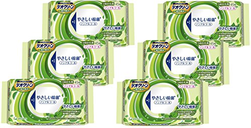 デオクリーン やさしい除菌ウェットティッシュ 詰替 45枚×6個