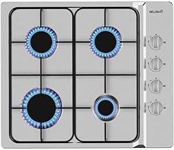 BELDEKO - Stainless steel 4-burner gas hob - 7500W - city gas and bottle - Built-in