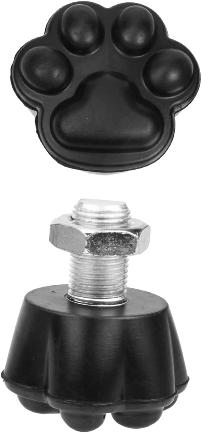 BESPORTBLE Skate Stoppers for Roller Skates Cat Claw Shape Brakes Double-Row Toe Stops Rubber Brakes No Noise Easy to Assemble