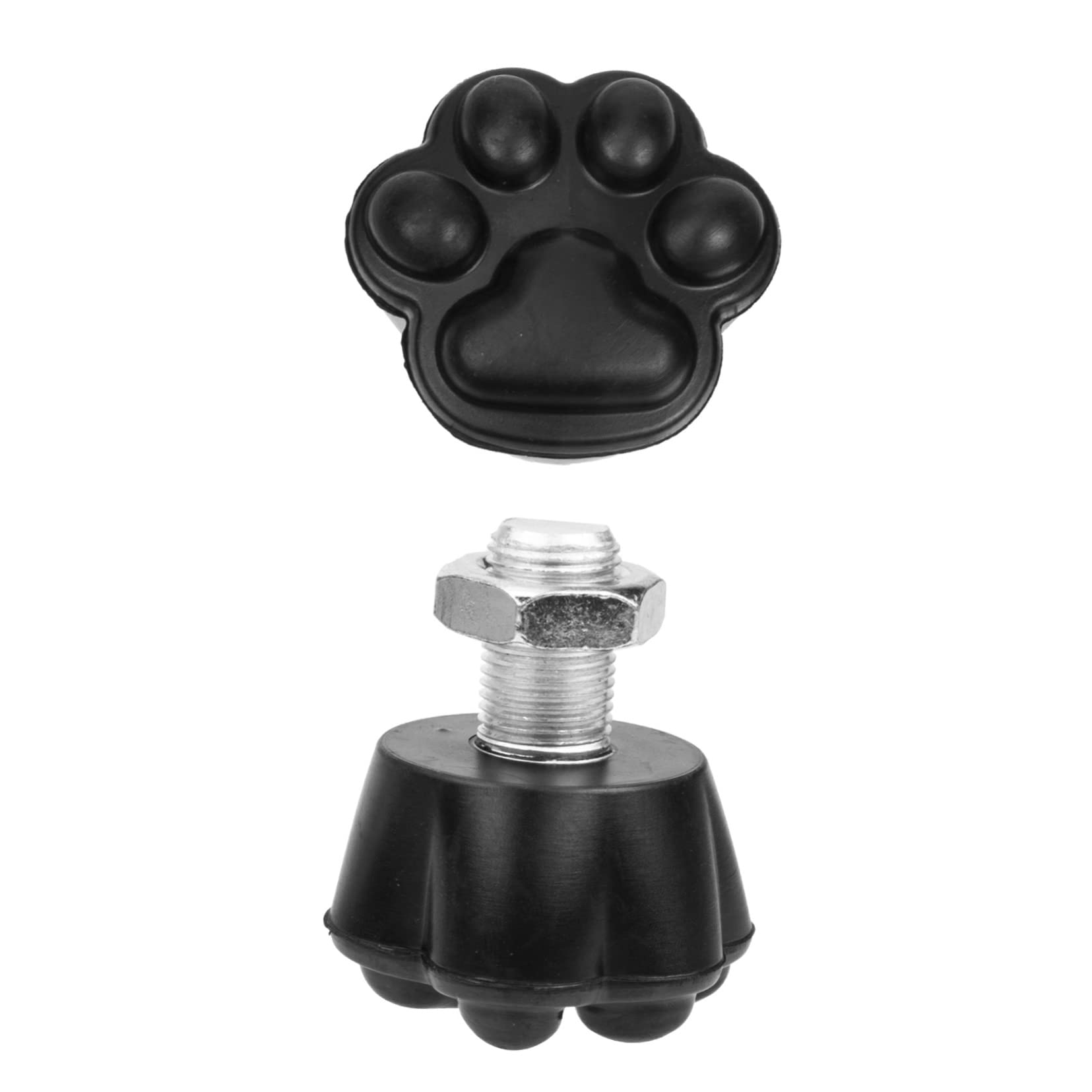 BESPORTBLE Skate Stoppers for Roller Skates Cat Claw Shape Brakes Double-Row Toe Stops Rubber Brakes No Noise Easy to Assemble