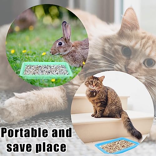 Set 5 piezas areneros plásticos pequeños para gatitos miniatura 6