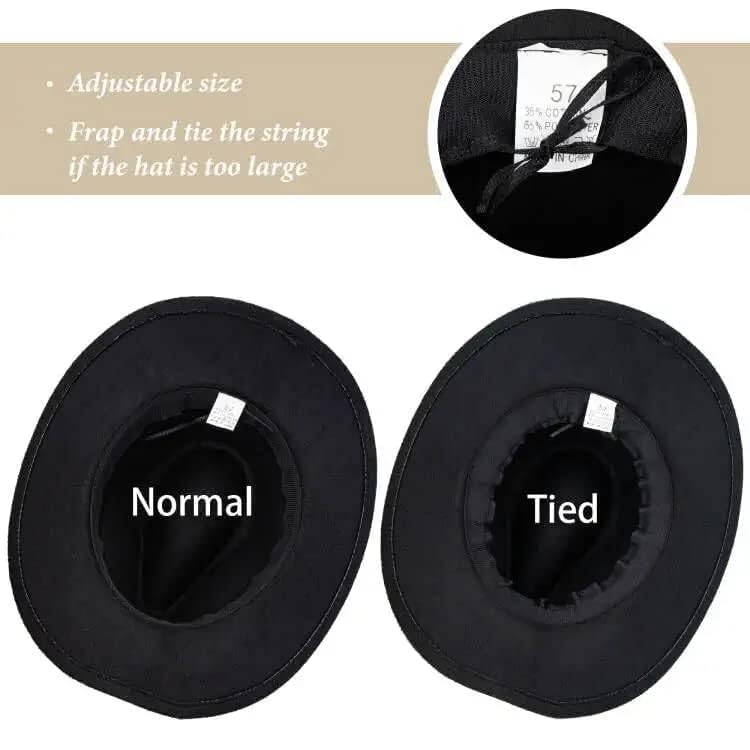 Kids Wide Brim Western Cowboy Cowgirl Hat - Boys Girls Felt Fedora Hats for 2-6 Years4