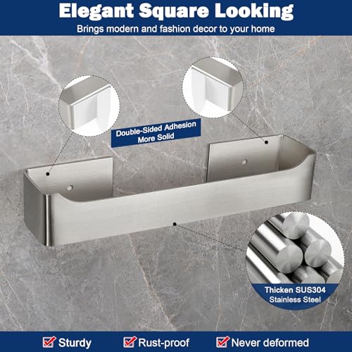 Nearmoon Self Adhesive Hand Towel Holder/Towel Ring, Stainless Steel Hand Towel Bar Rustproof Stick On Wall-Towel Rack For Bathroom/Kitchen thumb #3