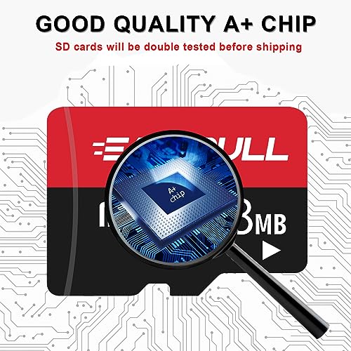 (Not 128GB) 128MB 10-Pack of Micro SD Cards, EASTBULL SD Memory Cards 128MB SD Cards Pack Full HD Video 90MB/s UHS-I U1 Class 10 for Surveillance Security Cam (10 Units and 2 Adapters) by EASTBULL - Image 3