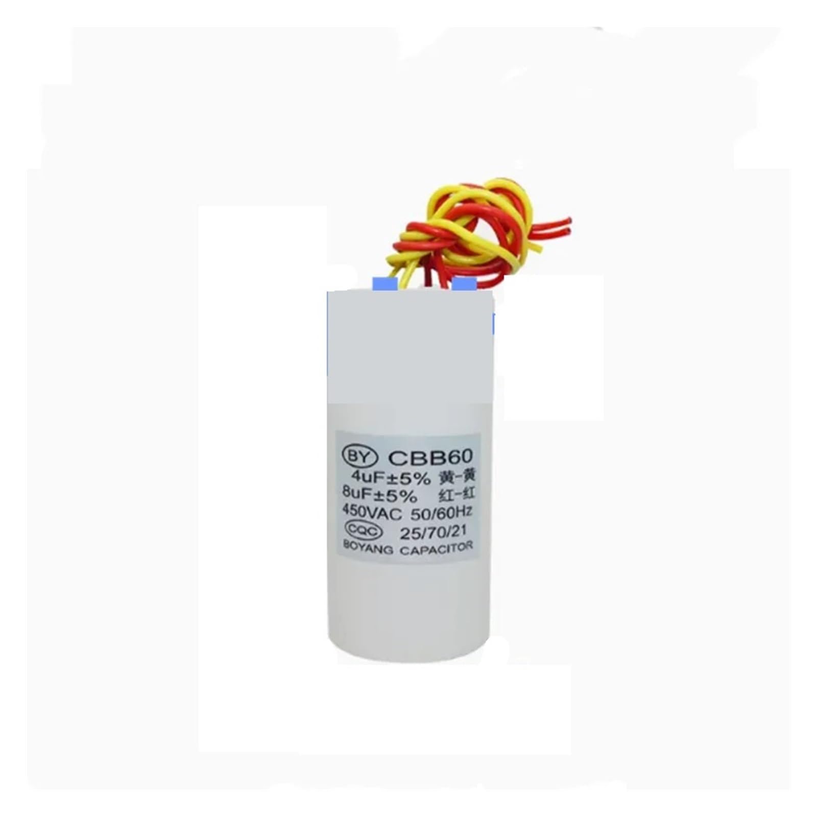 Condensateur de démarrage CBB60 double baril 8UF 4UF machine à laver
