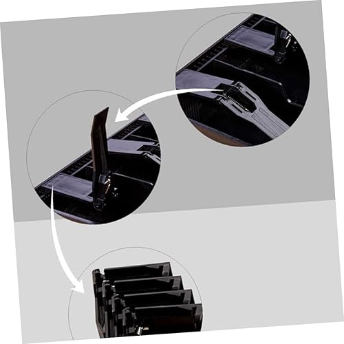 Miniatura 9 de Cajas de cajero Ficial Bandeja de inserción de cajón de efectivo Bandeja de 5 rejillas Bill Box Bandeja de monedas Organizador de efectivo para