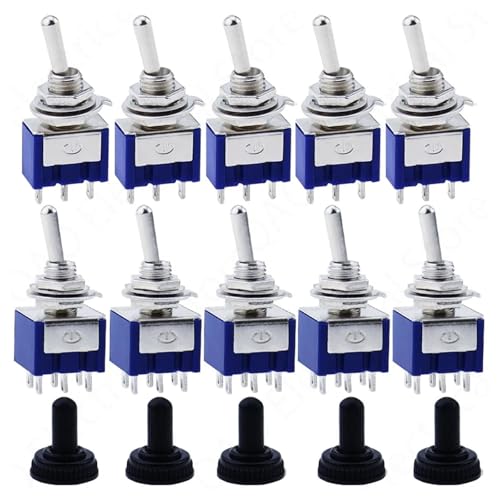 Interruptor de palanca MTS-102 SPDT 6A 125VAC mini para proyectos 3
