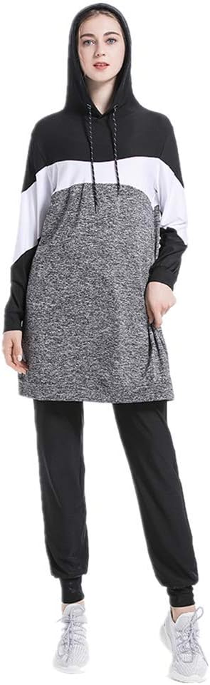 2 Piece Outfits Casual Sweatsuits Set Muslims Tracksuits For Women Islamic Tracksuit Hoodies Casual Sports Suit