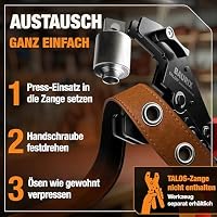BAURIX® 200 Ösen Ø6 mm für TALOS Zange – Planen, Markisen & Leder – Ansicht 5