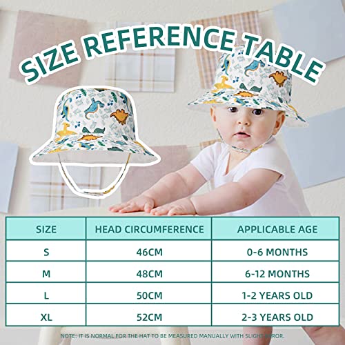 Tisoloow Baby Sun Hat Upf 50+ Sun Protection Cute Baby Hats Wide Brim Summer Beach Hat Toddler Sun Hats For Boys Girls Leaf 6-12 Months #TOP4