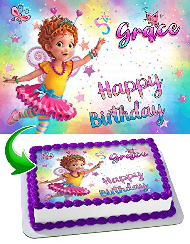 Cakecery Fancy Nancy Edible Cake Image Topper Personalized Birthd...