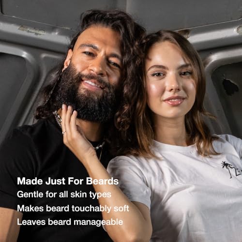 Image of ZEUS Beard Conditioner for Men with Essential Oils (Sandalwood) 4 oz. | Moisturizing Beard Wash with Aloe Vera, Green Tea & Jojoba Oil for Healthier, Softer, Flake Free Beard Growth (Made in USA)