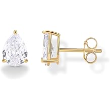 PAVOI Gold Stud Earrings for Women, 925 Sterling Silver Cubic Zirconia