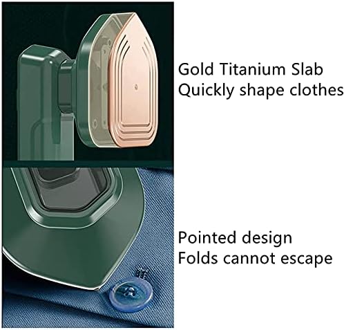 PETSBURG Professional Micro Steam Iron, Handheld Household Steam Iron Folding Portable Mini Ironing Machine, Mini Steam Handheld Fabric Garment Steamer Hanging Ironing, Home and Travel