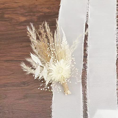 Natural Dried Flowers/Bridal Bouquet Pampas Grass/Bridesmaid Bouquet/Decorative Arch/Artificial Flower Arch/Wedding Arrangement/Boho 16# (Bridal Bouquet) #TOP2