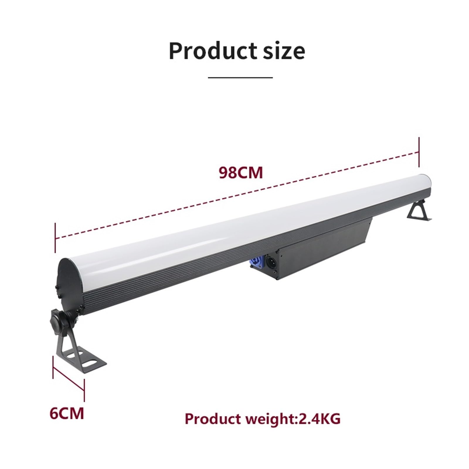 LED 18X12W RGBW 4IN1 Bar Pole DMX Waschen Grade Licht Party Hochzeit Event Beleuchtung Live-Auftritt(Segment control)