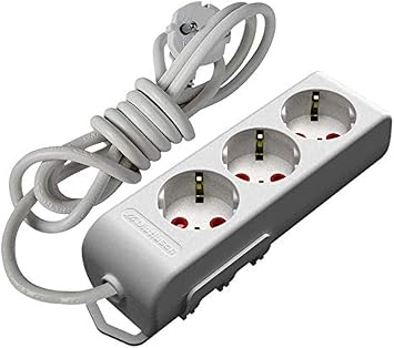 Mutlusan Ri-Tech Triple Ground Group Socket, Child Protected 5 m