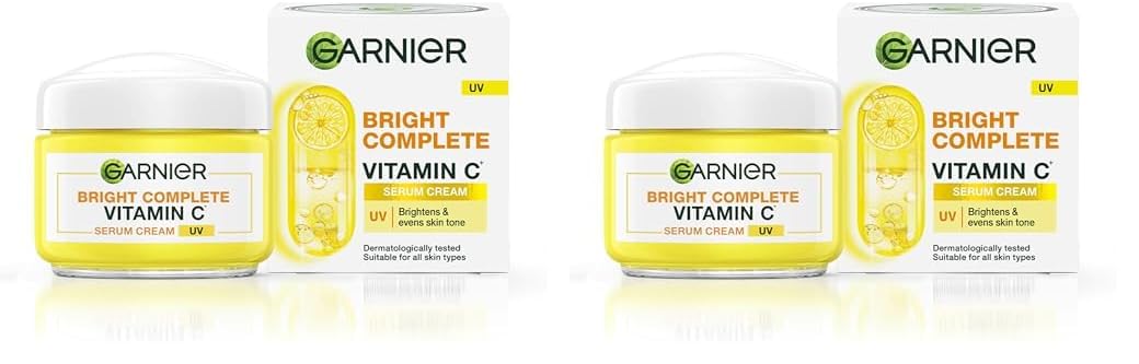 Garnier Skin Naturals, Day Cream, Brightening and with Sun Protection, Bright Complete, 45 g (Pack of 2)-picture-32