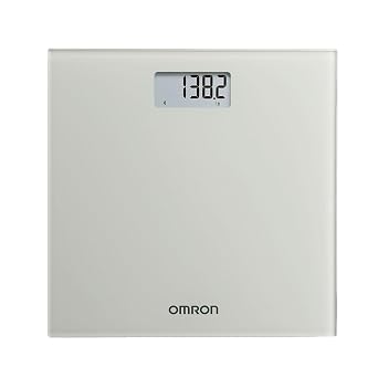 مقياس OMRON الرقمي مع اتصال Bluetooth SC -150 - سعة وزن 330 رطلاً - يُستخدم مع تطبيق OMRON Connect المجاني - رمادي فاتح