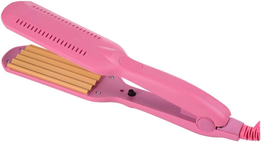 Temperature Control Corrugated Curling Hair Straightener Crimper, Fluffy Small Waves Curlers Irons Styling Too