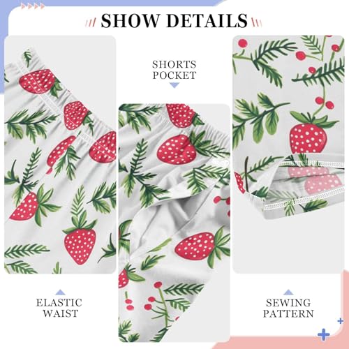 Pajama Pants Cute Strawberries Grass PJ Bottoms Sleepwear Lounge Sleep Pant with Pockets4