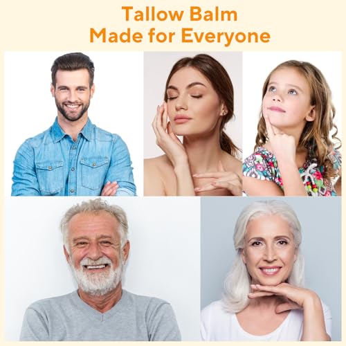 Henjaca Beef Tallow for Skin, Tallow and Honey Balm, 5 oz Organic Grass-Fed Whipped Beef Tallow Cream, Deep Moisturizing Facial & Body Balm, 100% Natural Face Moisturizer for All Skin Types — view 5