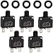 BlueStars 5 Packs 20Amp Thermal Circuit Breaker 125/250V AC 32V DC - Overload Protector with Push Button Manual Reset - Compatible with Automotive, Industrial, Marine and More