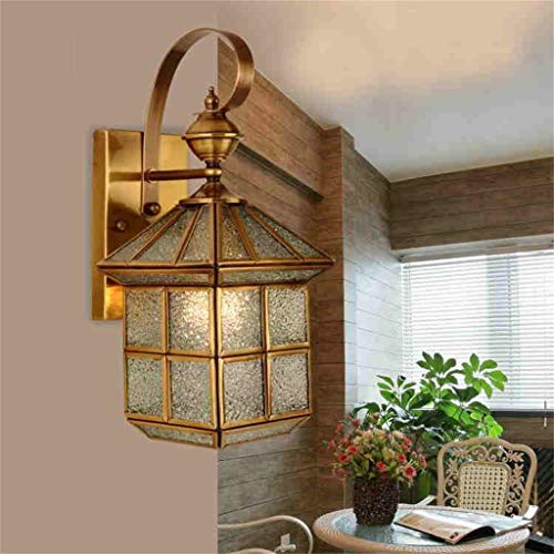 Global-European OutdoorAll Copper lamp Corridor Balcony ProcessHallway Wall Lantern