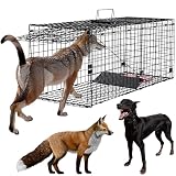 Toriexon Humane Large Animal Trap Black 51.2 x 17.7 x 19.7 inch