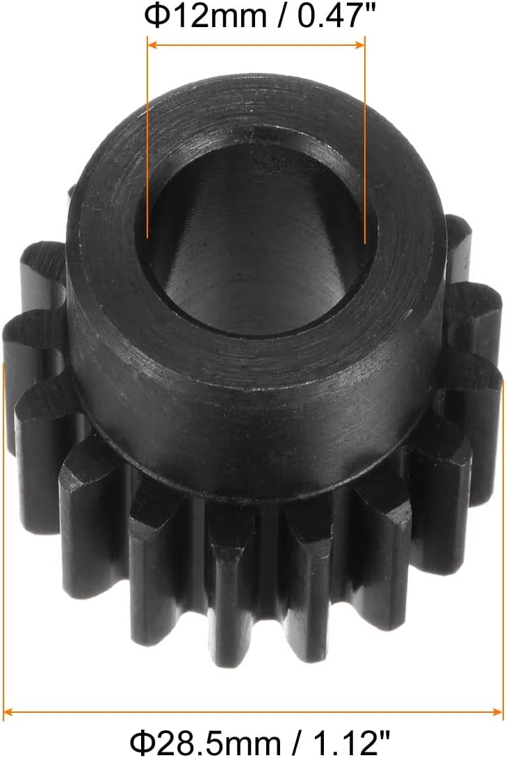 HARFINGTON Step Spur Pinion Gear 12mm Bore 17T Mod 1.5 Cast Iron Spur Diff Differential Motor Gear RC Car Replacement Parts