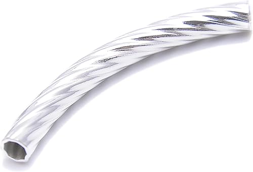 Miniatura 3 de JM Design Cuentas cruzadas de plata de ley 925 tamaño 0295 x 0354in 4 piezas por bolsa para hacer joyas