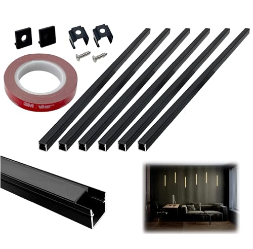 6-Pack 16-Inch Black Profile