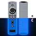Produktbild Hydream Schutzhülle für Fire TV Stick 4K / 4K Ultra HD mit der Neuen Alexa-Sprachfernbedienung (2.Gen), Flexibel Leichte rutschfeste Stoßfeste Silikon Fernbedienung Silikonhülle Cover (Glow Blue)