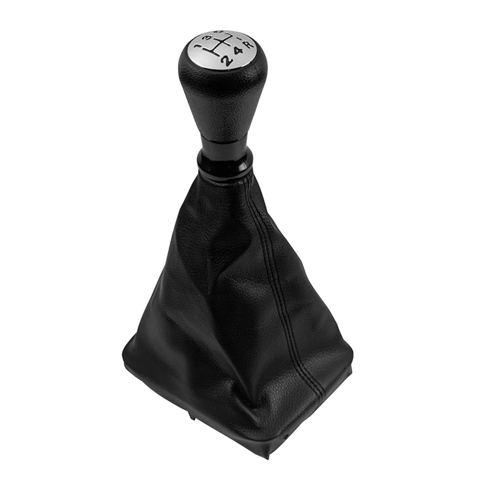 Ouvecr Gearshift Chromecap Car Shift Gear Knob Handle For Peugeot 206 406 5 Speed Car Gear Shift Knob Boot Cover Gaiter Gear Shift Cover(Gearshift Chromecap)
