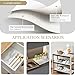Beautysaid Shelf and Drawer Liner for Kitchen Cabinet, Non Adhesive Non Slip Shelf Paper Waterproof Washable Thickened for Dresser Pantry Shelve Bathroom Protector Liner(White,12 in x 10 FT)