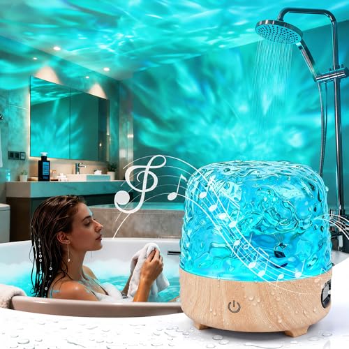 Lazukes Waterproof Shower Light with Bluetooth Speaker