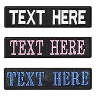 Quantity: Each order include the same 2pcs Name patch, durable, washable and fashionable. 4 Size Options: Extra Small- 3”X1”inches,Small- 4” x 1” inches, Medium- 5” x 1.5” inches, Large- 6” x 2” inches.Any other Size can be done as your request, Cont...