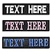 2 Pieces of The Custom Personalized Embroidered Name Patches Hook Fastener,Uniform,Work Shirt,Hat Morale Name Patch, Size is 4"X1"