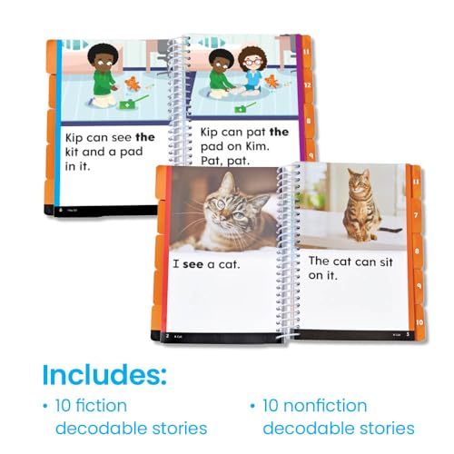hand2mind Guided Phonics + Beyond Decodable Books Unit 2, CVC Books for Beginning Readers, Science of Reading Classroom Materials, Learn to Read Leveled Readers, Preschool Curriculum for Teachers - Image 2