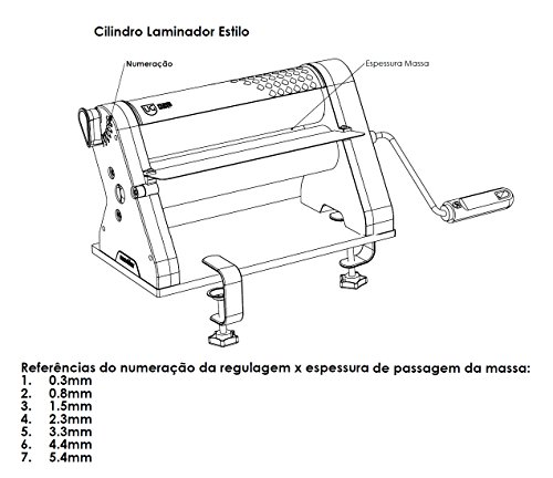 Cilindro Laminador Estilo Cromado Anodilar Cinza