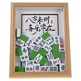 HEMOTON Cadre Photo Tuile de Mahjong DIY en Matériaux Naturels, Décoration Polyvalente pour Occasions Spéciales et Bureau, Design Créatif et Élégant