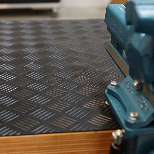 Antirutschmatte 500 x 100 cm für Außenbereich, Boden rutschfest 3mm Dicke Gummimatte Rolle, Strapazierfähig für Garage, Treppe, Werkstatt, Keller, Industrie