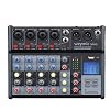 Mixeur professionnel weymic se-60 pour l’enregistrement du karaoké dj stage avec lecteur USB pour l’enregistrement par ordinateur (6 canaux)