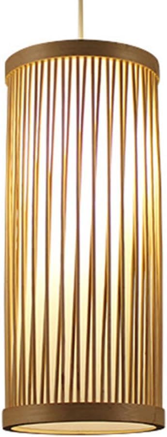 Lámpara colgante de mimbre natural hecha a mano para techos elegantes