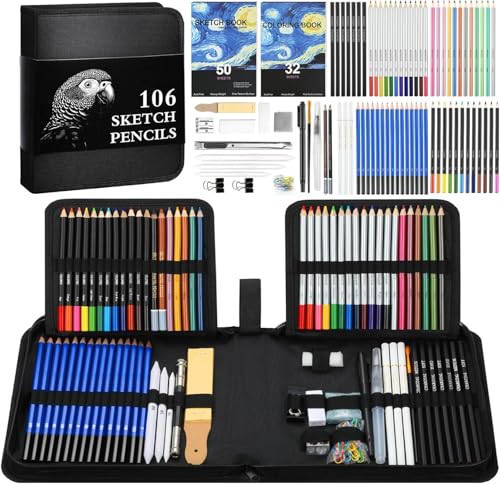 COOL BANK Drawing Pencils 106PCS by TMOL - Used condition - US$18.77